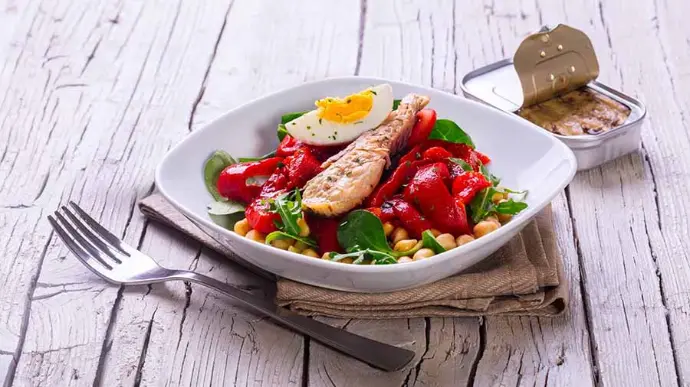 Receta de ensalada de pimientos asados
